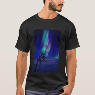 Abisko Sweden Northern Light ,Ski T-Shirt