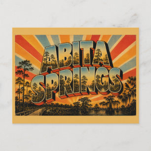 Abita Springs Louisiana Pine Savanna Swamp Art Postcard