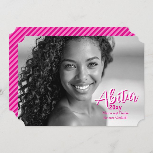 Abitur Foto Karten (Front/Back)
