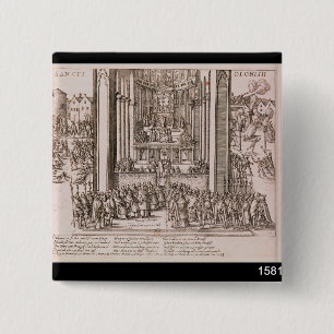 Abjuration of Henri IV 15 Cm Square Badge