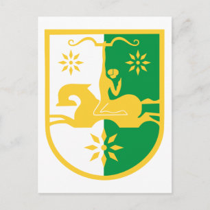 abkhazia emblem postcard