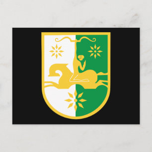 abkhazia emblem postcard
