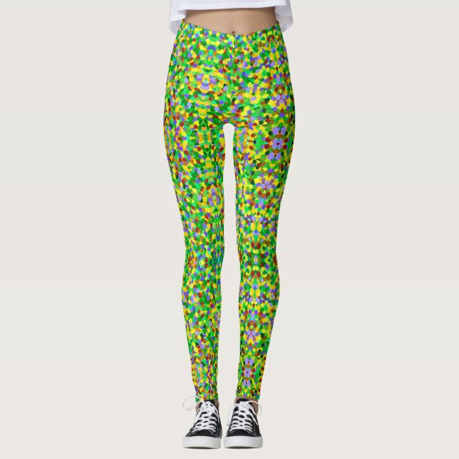 ABL - 0212 - Tropical Confetti -  Leggings (Front)