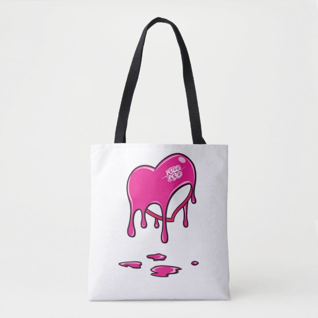 Able Abe Studios Candy drip heart shoulder tote (Front)