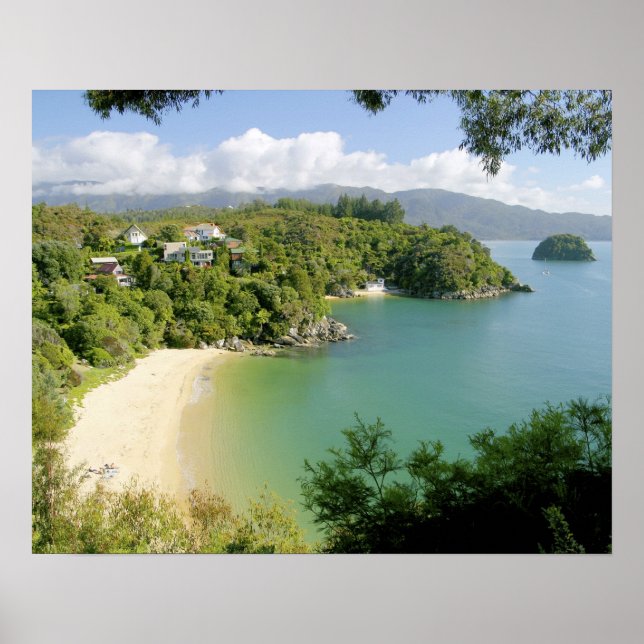 Able Tasman NP, Nelson, New Zealand. The many Poster (Front)