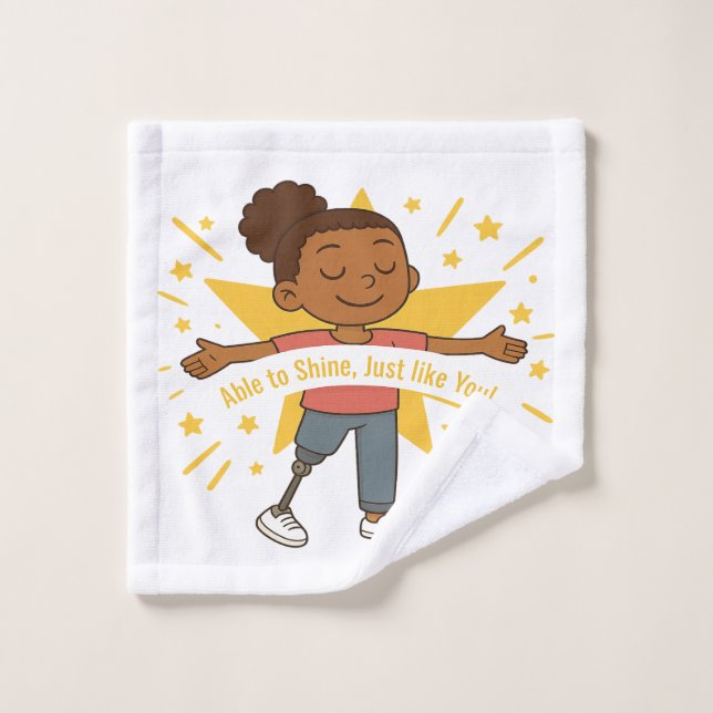 Able to Shine, Just like You Towel Set (Wash Cloth)