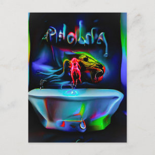 Ablutophobia 2 postcard