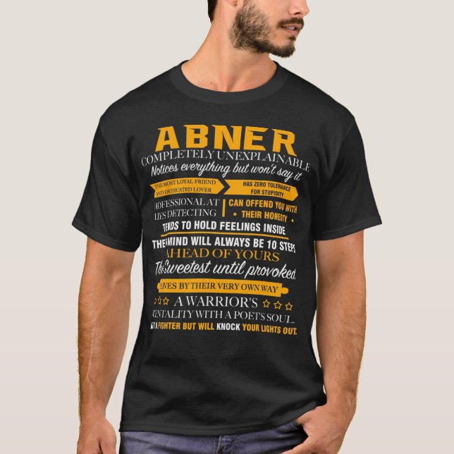ABNER completely unexplainable T-Shirt (Front)