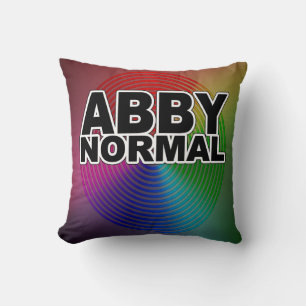 Abnormal Abby Normal Coloured Warped Spiral Crazy Cushion