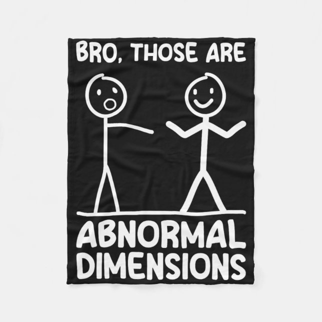 Abnormal Dimensions Workout Gym Funny Bodybuilding Fleece Blanket (Front)