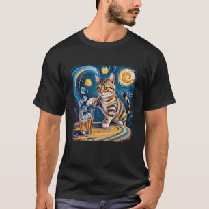 Abolish ICE Funny Black Cat Pushing Ice Cat Meme M T-Shirt
