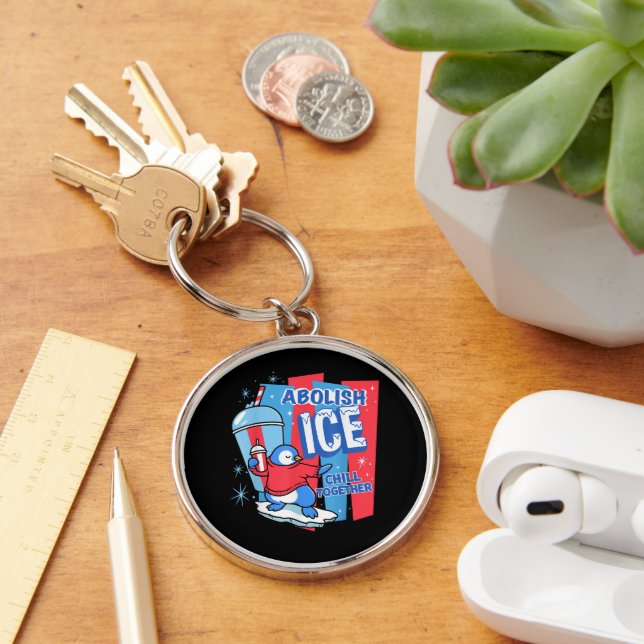 Abolish Ice Key Ring (Desk)