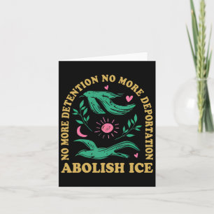 Abolish Ice Retro Protest And Resist Support Immig Card