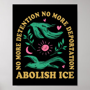 Abolish Ice Retro Protest And Resist Support Immig Poster