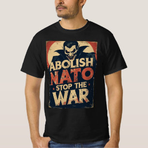 Abolish NATO Vampire Halloween Stop War T-Shirt