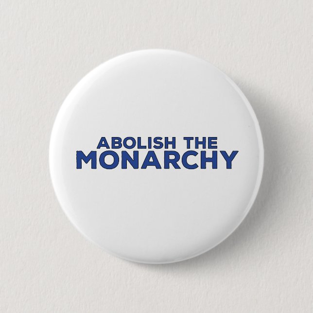 Abolish the Monarchy 6 Cm Round Badge (Front)