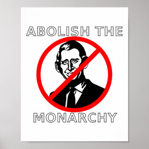 Abolish The Monarchy - King Charles Poster