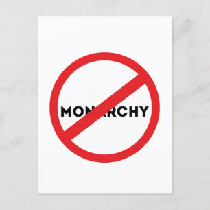 Abolish the Monarchy  Postcard