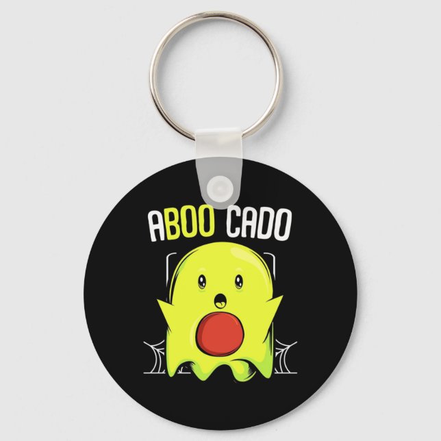 Aboocado Avocado Halloween Key Ring (Front)