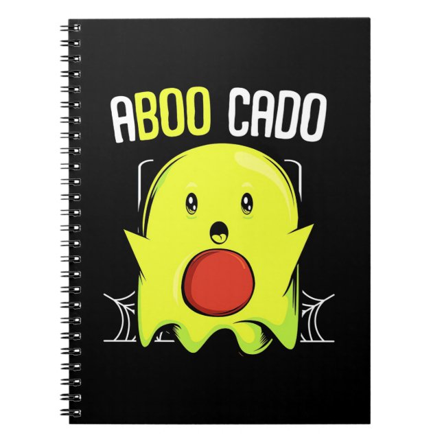 Aboocado Avocado Halloween Notebook (Front)