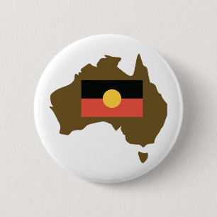 Aborginal Flag 6 Cm Round Badge