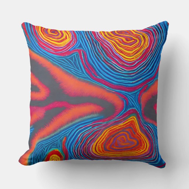 Aboriginal Abstract Art Vol 03 Cushion (Front)