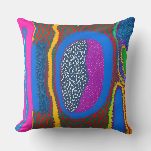 Aboriginal Abstract Art Vol 07 Cushion (Front)
