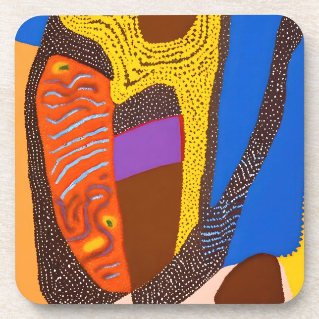 Aboriginal Abstract Art Vol 09 Coaster (Front)