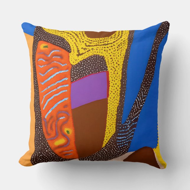 Aboriginal Abstract Art Vol 09 Cushion (Front)