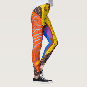 Aboriginal Abstract Art Vol 09 Leggings