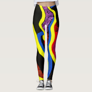 Aboriginal Abstract Art Vol 11 Leggings