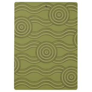 Aboriginal art bush clipboard