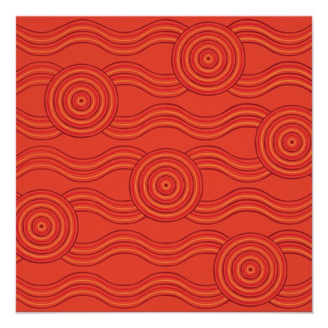 Aboriginal art fire poster (Front)