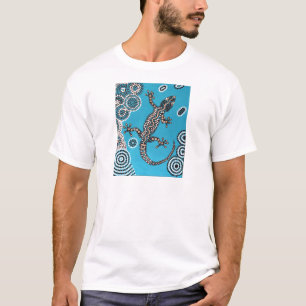 Aboriginal Art, Gecko, Point Painting, Dot Paintin T-Shirt