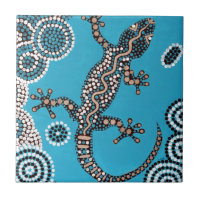 Aboriginal Art, Gecko, Point Painting, Dot Paintin