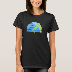 Aboriginal Art Inspired Yellow Swallow Blue Sky- B T-Shirt