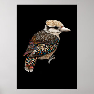 Aboriginal Art Kookaburra  Poster