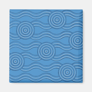 Aboriginal art ocean magnet