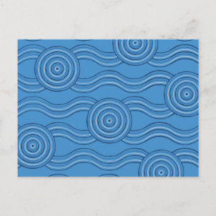 Aboriginal art ocean postcard