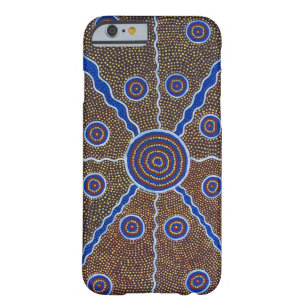 aboriginal art painting australia abstract design barely there iPhone 6 case