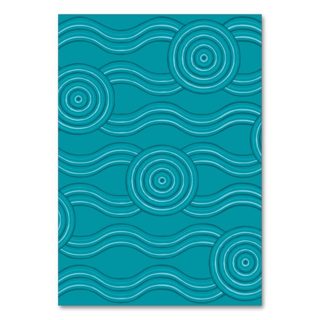 Aboriginal art reef table number (Front)