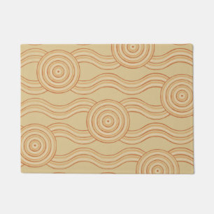 Aboriginal art sandstone doormat