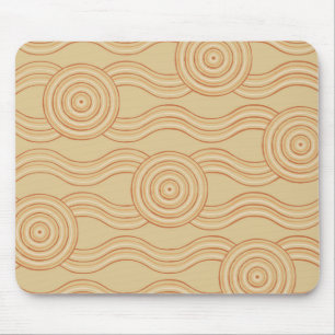 Aboriginal art sandstone mouse pad