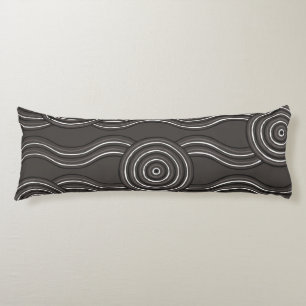 Aboriginal art storm body cushion