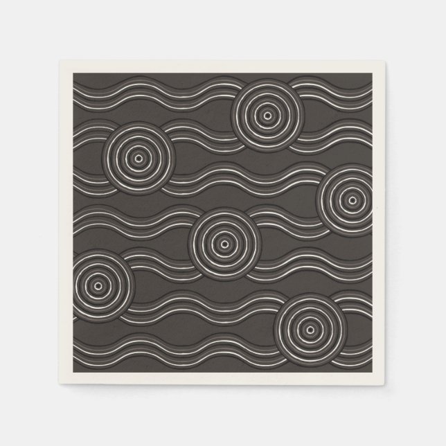 Aboriginal art storm napkin (Front)