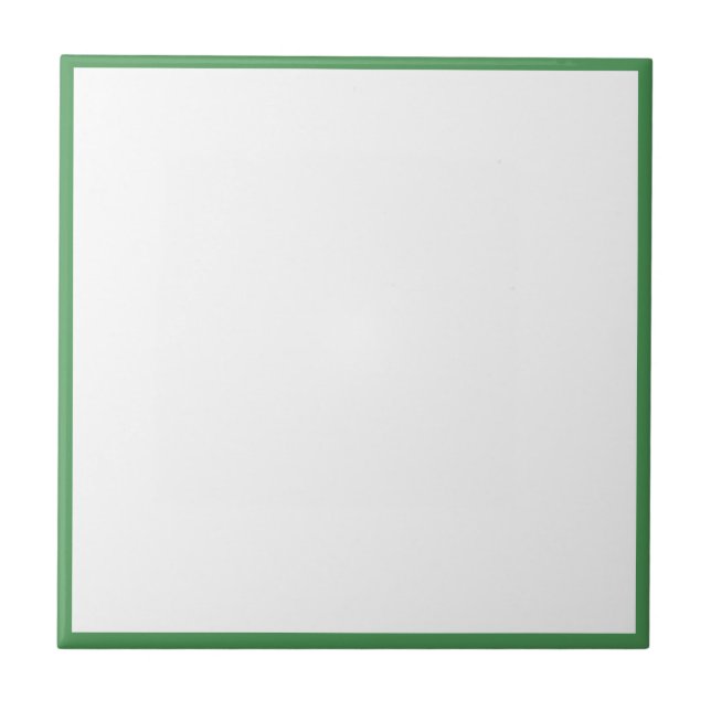 Aboriginal art style green uniform Ceramic Tile (Front)