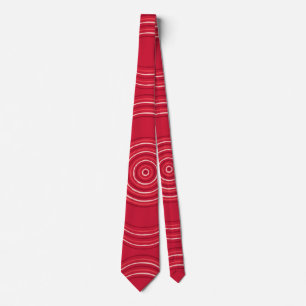 Aboriginal art waratah tie