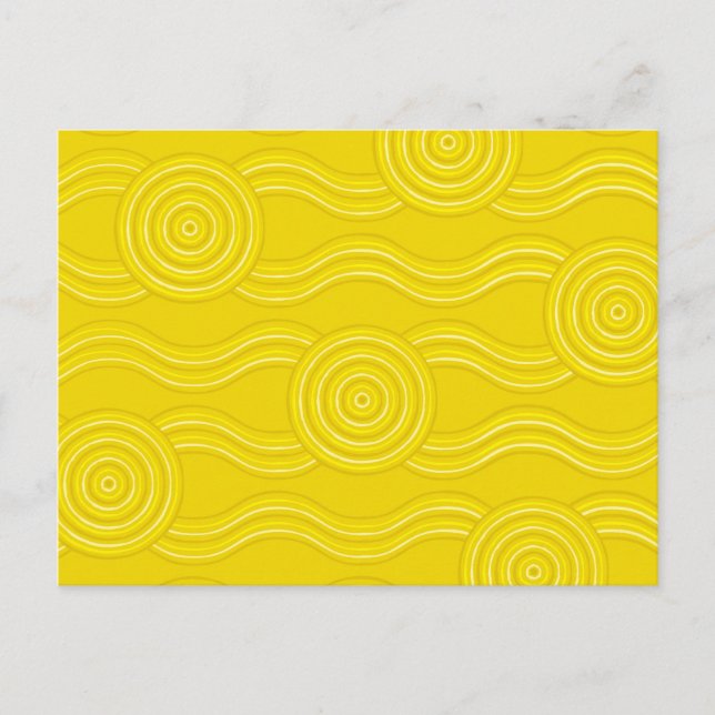 Aboriginal art wattle postcard (Front)