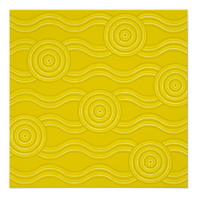 Aboriginal art wattle poster (Front)