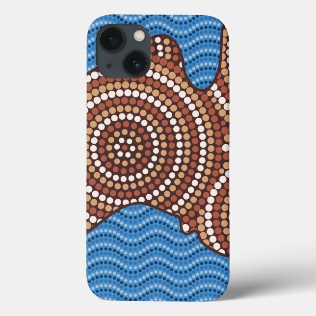 Aboriginal Australia dot painting Case-Mate iPhone Case (Back)